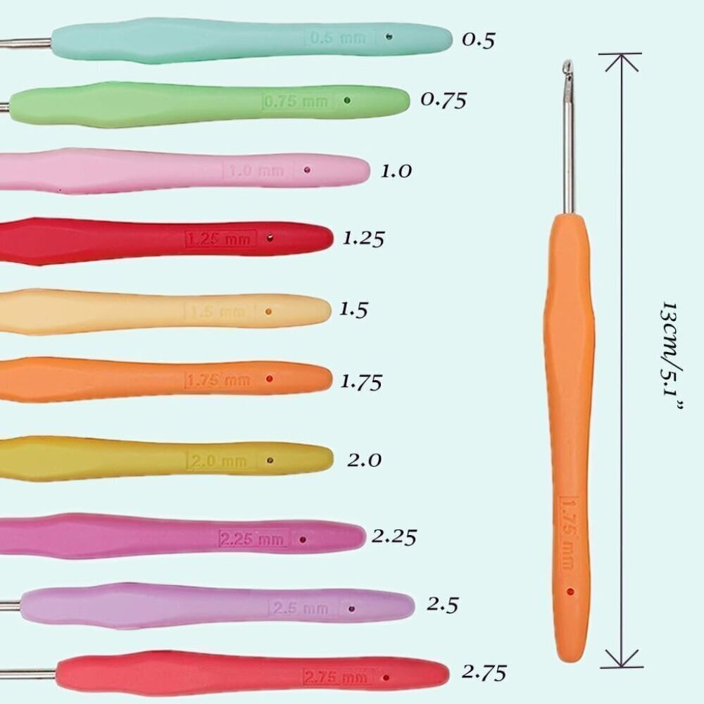 Tiny Crochet Hooks 10-Piece Set | Thread 0.5mm-2.75mm - Picture 2 of 6
